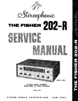 Fisher 202-R - Service Manual
